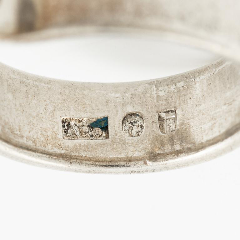 Anders Högberg, ring, sterlingsilver, Göteborg 1992.