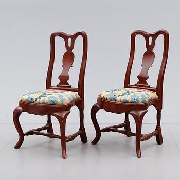STOLAR, 1 par, barockstil, 1800-tal.