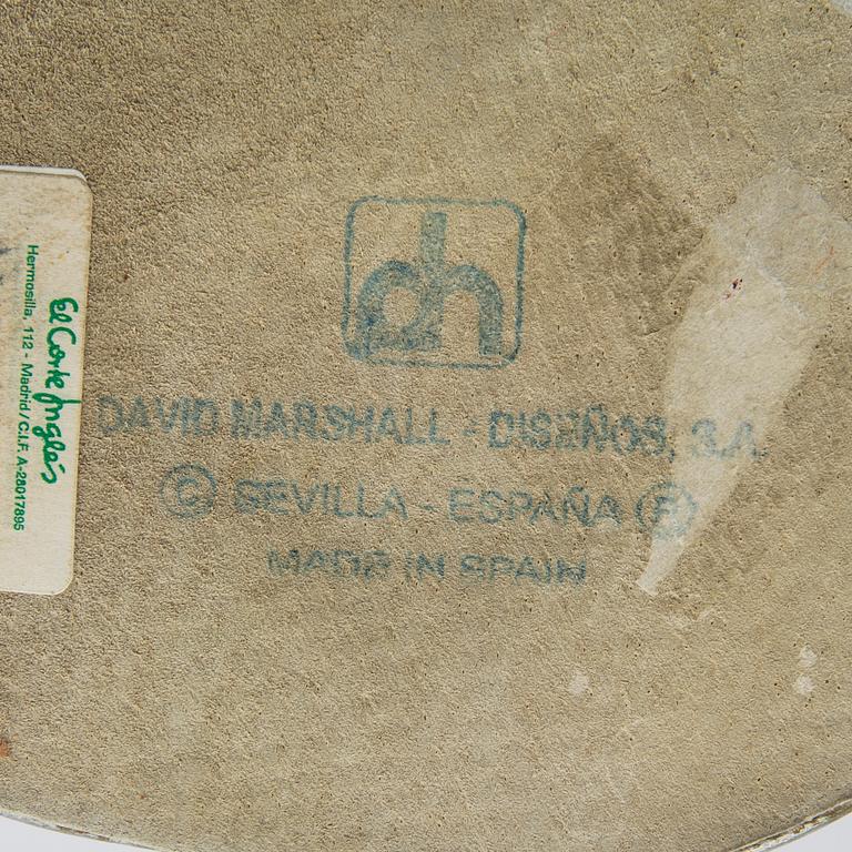 David Marshall, a bowl and two candle sticks.
