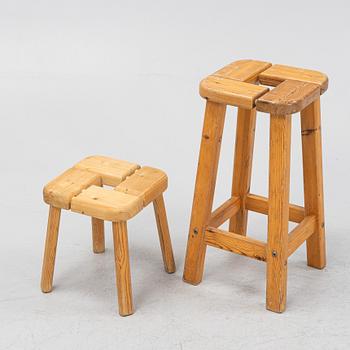 Two stools, sceond half of the 20th Century.