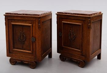SÄNGBORD, 1 par, art déco, 1930-tal.