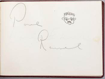 COLLECTION OF AUTOGRAPHS AND PHOTOS, including Swedish actors Bibbi Andersson, Povel Ramel and Sickan Carlsson.