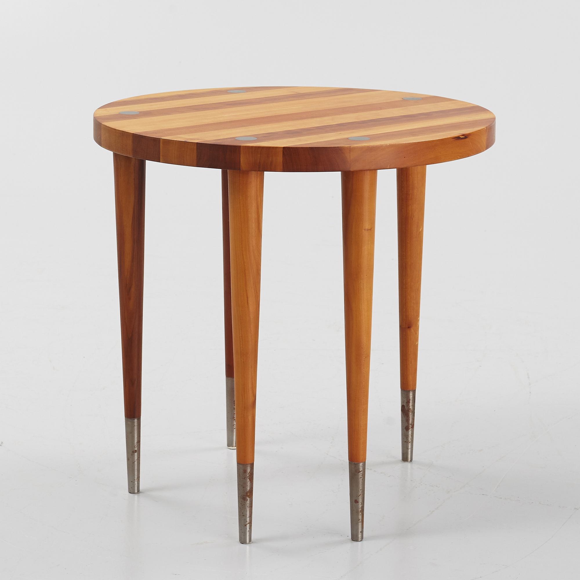 Kerstin Olby, side table, trätina, signed.