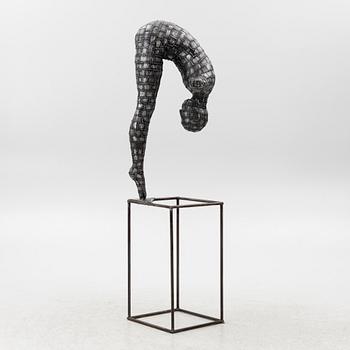 Dekorativ skulptur, patinerad aluminium, Art People Gallery Paris, 2000-tal.