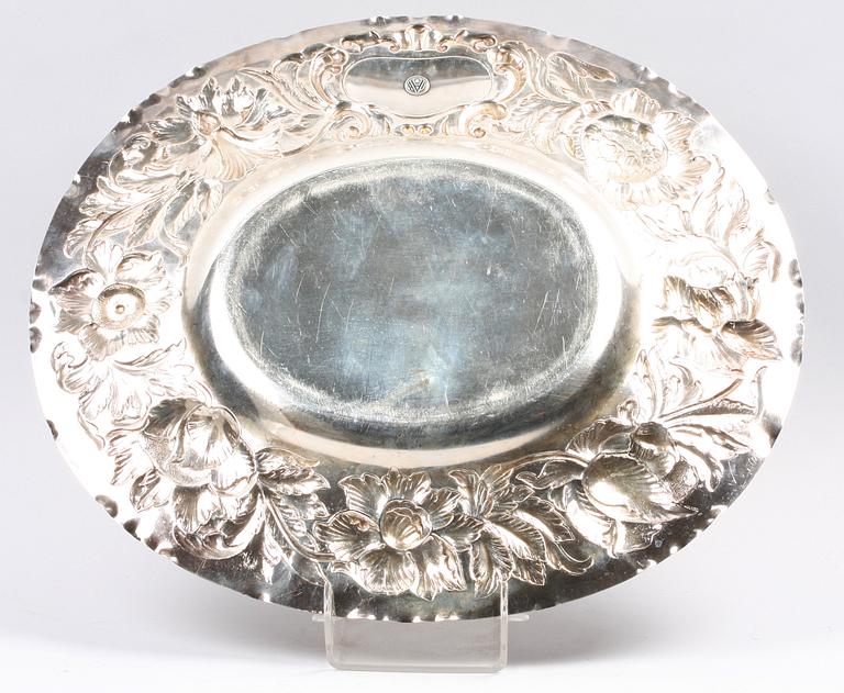 UPPLÄGGNINGSFAT, silver, GAB, Stockholm 1951.