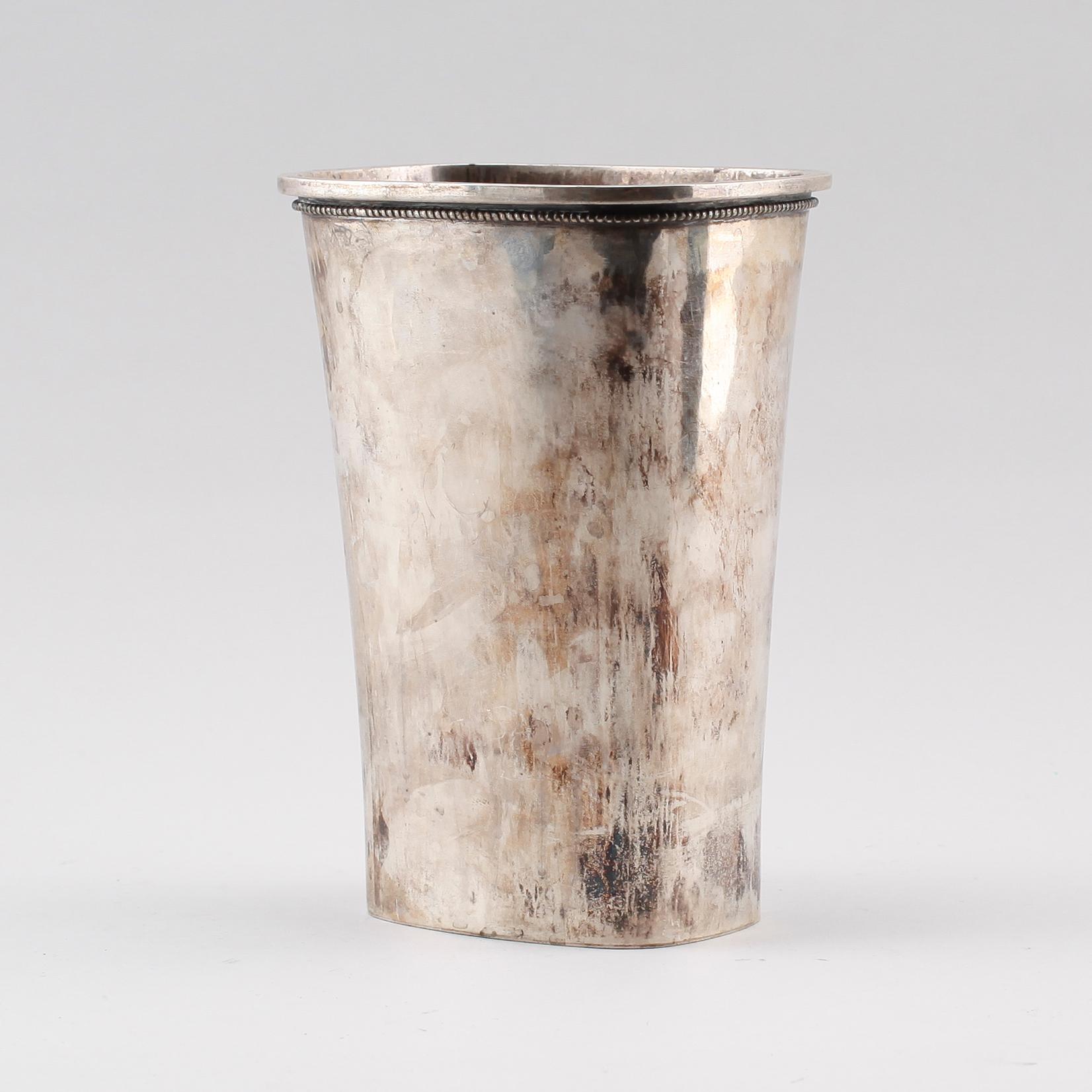 BÄGARE, silver, Eric Löfman, MGAB, Uppsala 1972. Vikt ca 498 g.