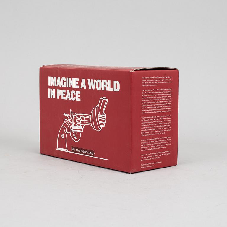 Carl-Fredrik Reuterswärd/ The Non-Violence Project Foundation, a polyresin sculpture 2013, Certificate numbered 39/499.