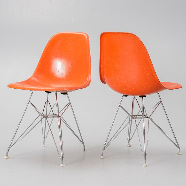 Charles & Ray Eames, chairs, 6 pcs, "DSR Plastic Chair", Herman Miller.