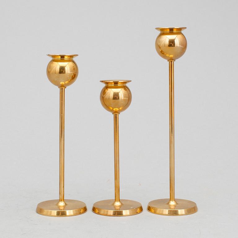 LJUSSTAKAR, 3 st, "Tulpan", Pierre Forsell, Skultuna.