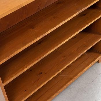 A birch veneered book case, 1930s/40s.