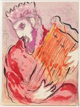 Marc Chagall · MARC CHAGALL, färglitografi, 1956.