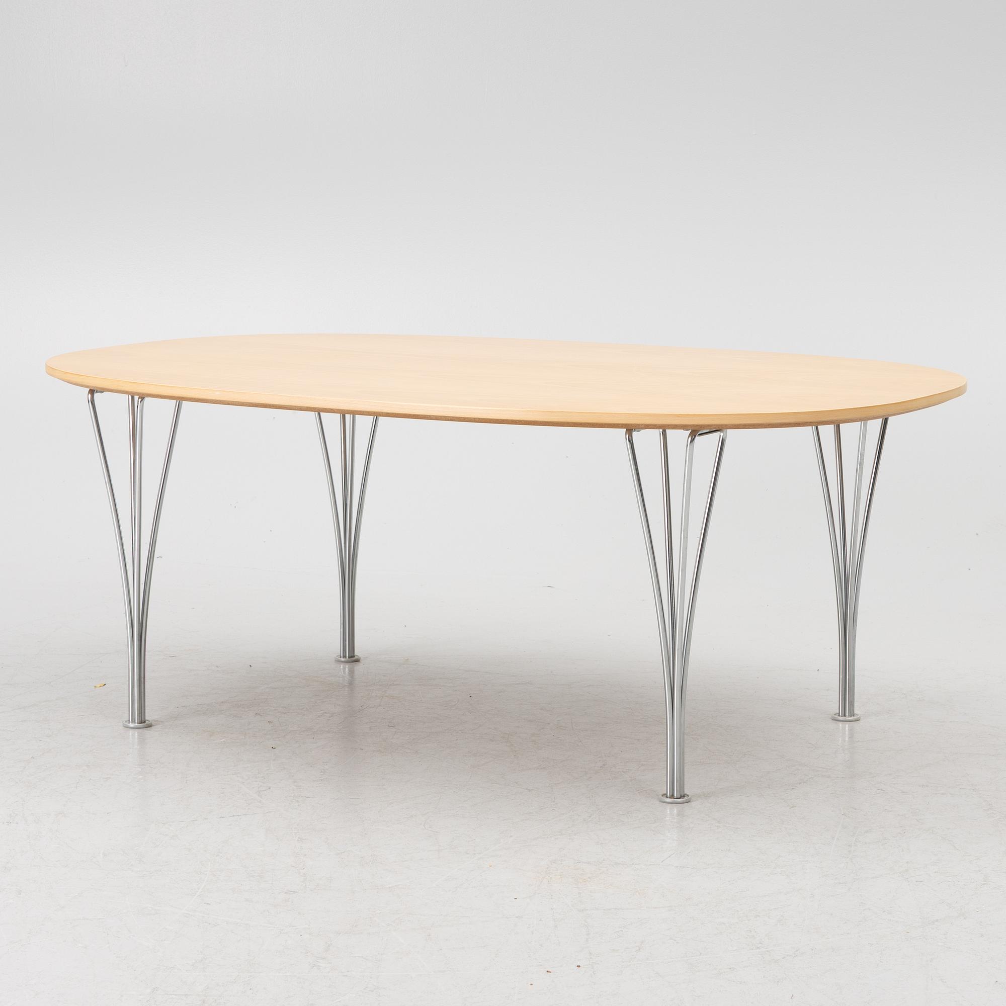 Bruno Mathsson, a 'Superellips' coffee table, Fritz Hansen, Denmark, the year 2000.
