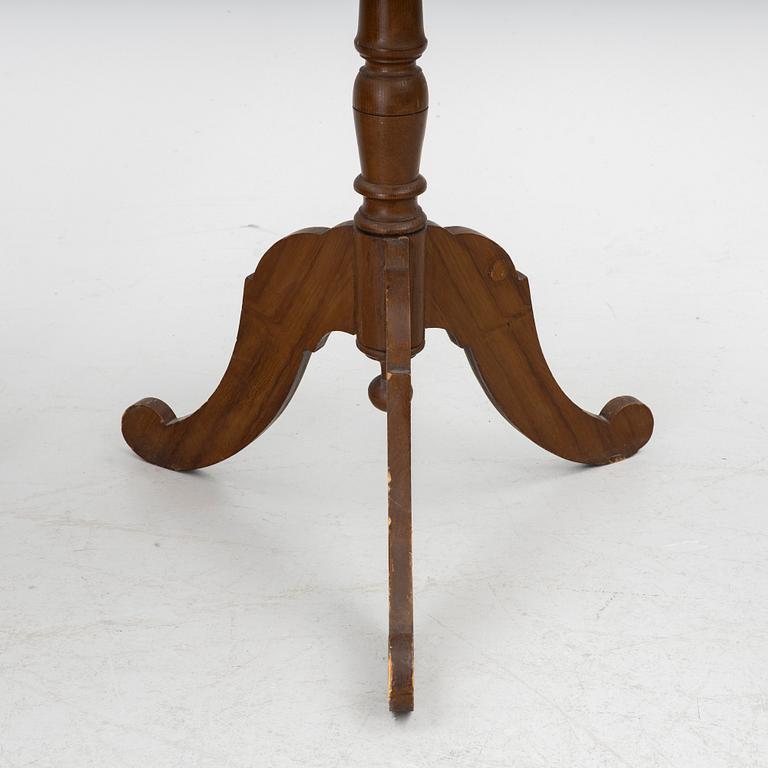 Lamp table/ folding table, a pair, 19th century.