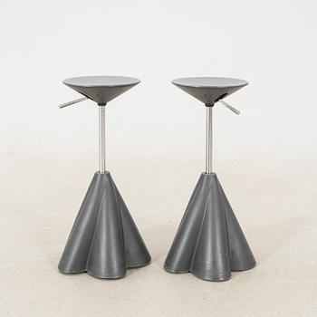 Philippe Starck, pallar/barstolar ett par för Presence Paris /Loréal sent 1900-tal.