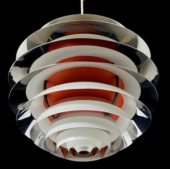 TAKLAMPA, "PH Kontrast", Poul Henningsen för Louis Poulsen, Danmark. Modellen formgiven år 1957. Höjd 50 cm.
