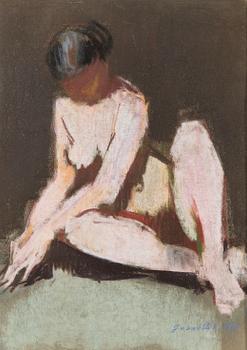 pastel, signed and dated 1976.