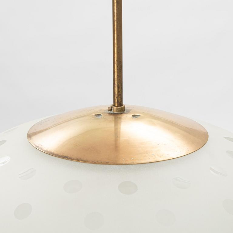 Flygsfors Glasbruk, a pair of ceiling lamps, version of model "513 P", 1940-50s.