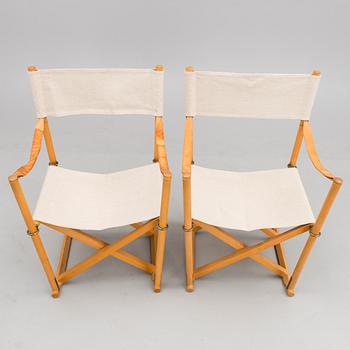 A pair of folding chairs for Interna, Denmark, late 20th Century.