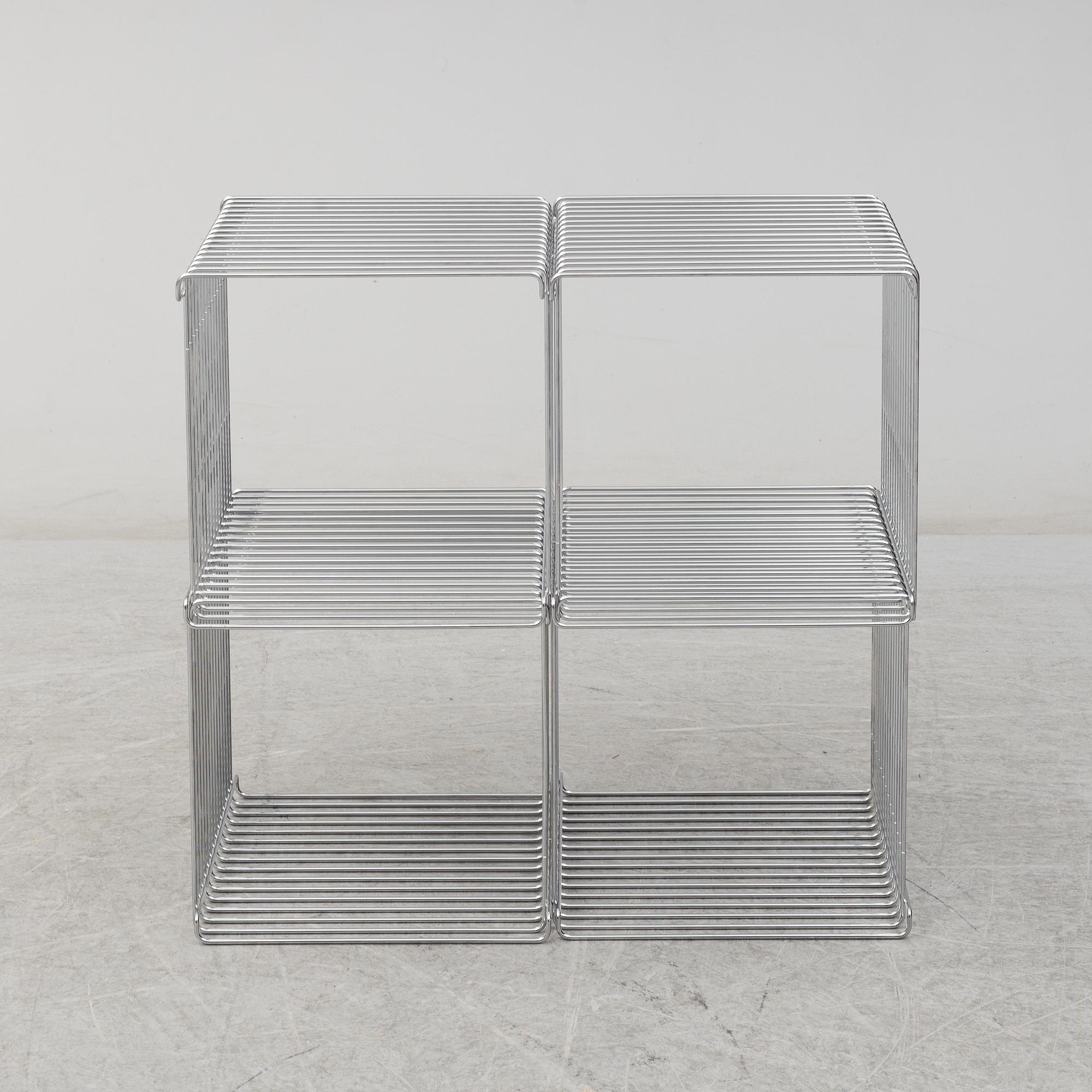 VERNER PANTON, "Wire cube", 4 st,
ur serien Pantonova, för Fritz Hansen.