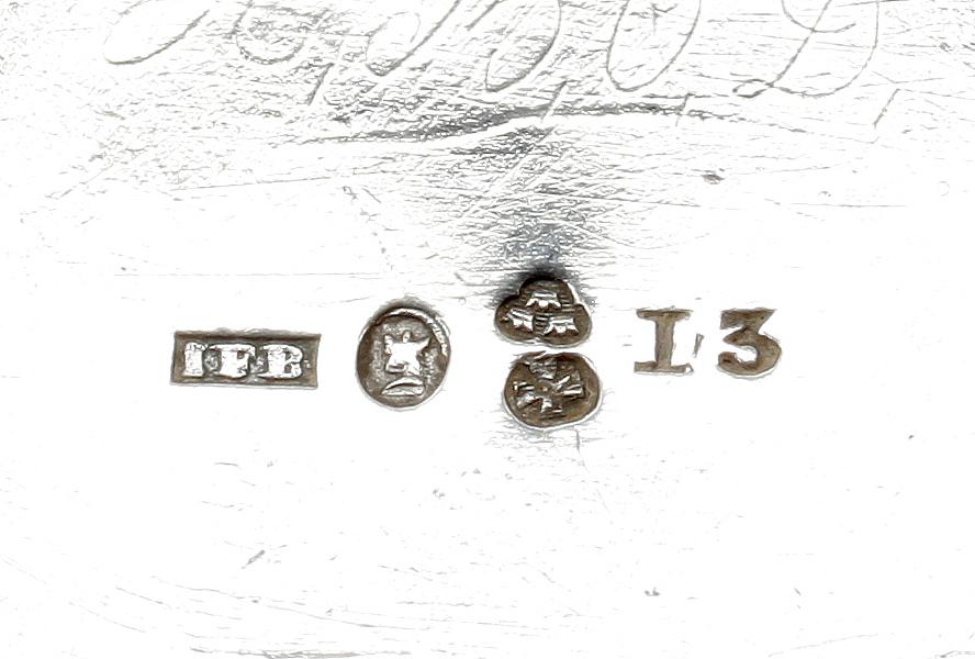 GRÄDDKANNA, silver, empire, Johan Fredrik Björnstedt, Stockholm 1815. Vikt ca 46 gram.