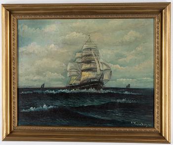 THURE MALMBERG, oil on panel, signed and dated -44.