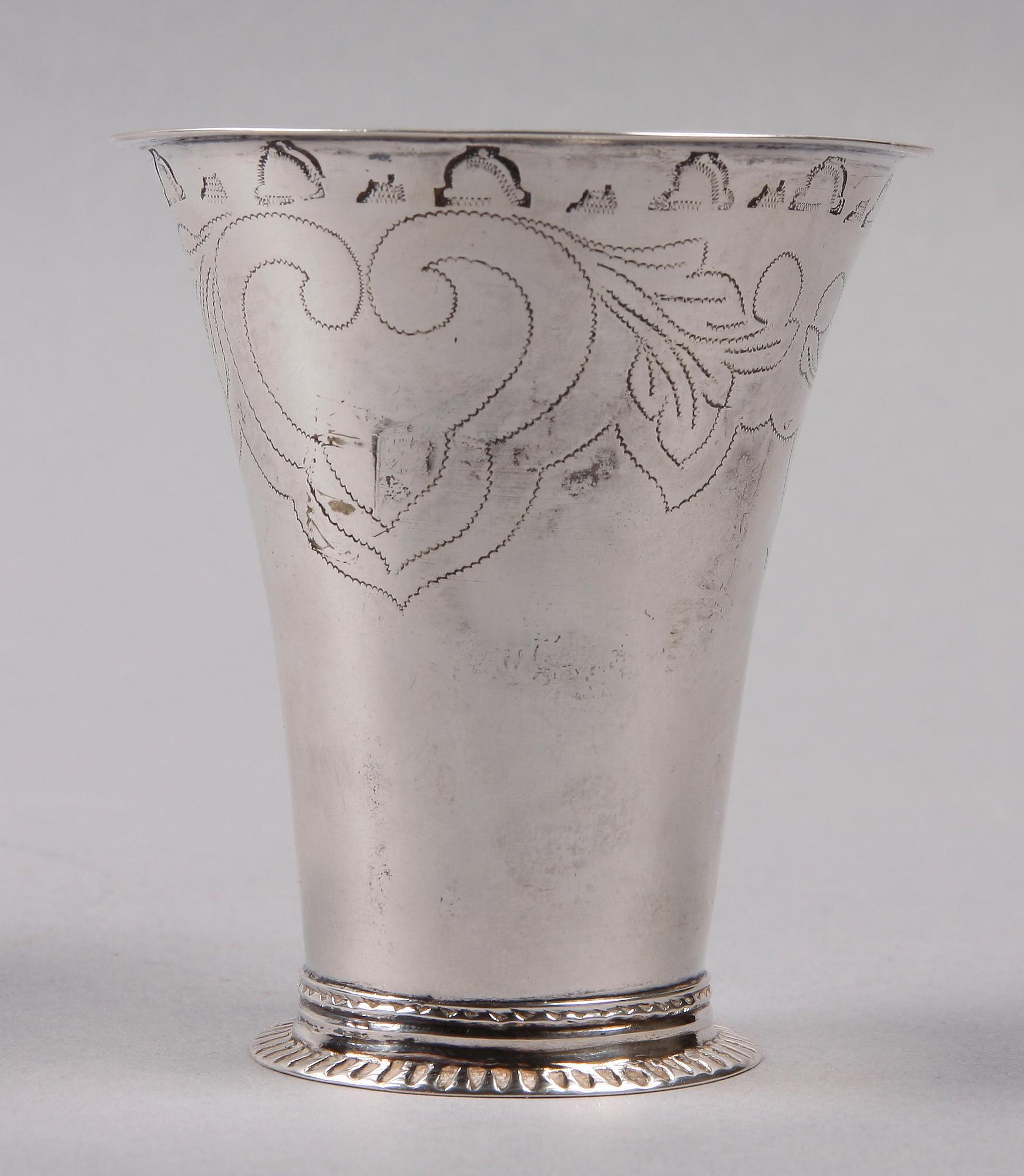 BÄGARE, silver, Johan Söderdahl Söderköping 1796.