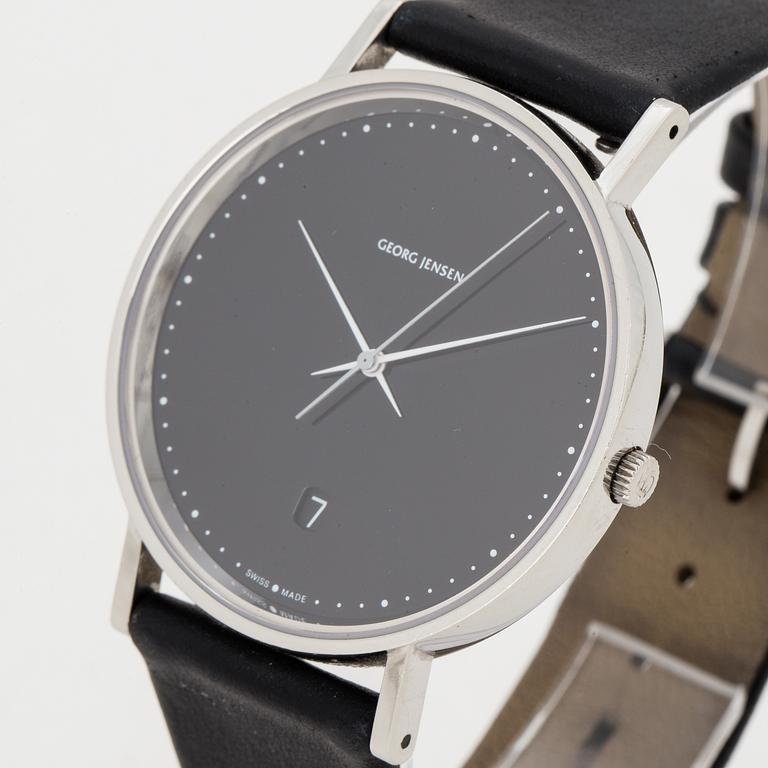 GEORG JENSEN, wristwatch, design Henning Koppel, 38 mm,
