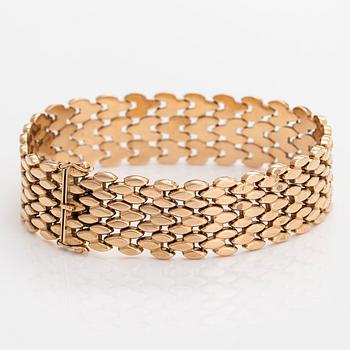 Armband, 14K guld, Reino Olavi Saastamoinen, Helsingfors 1979.