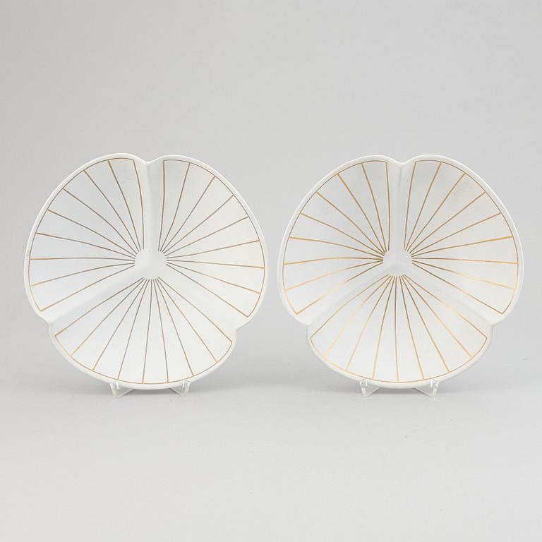 Wilhelm Kåge, two stonewate 'Guldsurrea' bowls, Gustavsberg Studio.