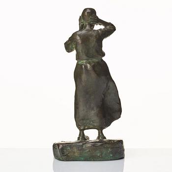 Ruth Milles, "Flicka i blåst" (=Young woman in the wind).