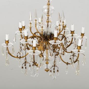 A early or mid 20th century chandelier for 12 candles.