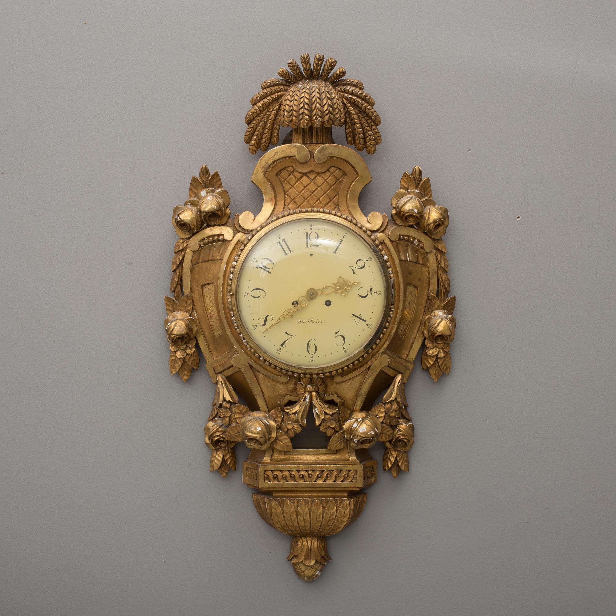 VÄGGPENDYL, Gustaviansk stil, 1900-talets mitt.