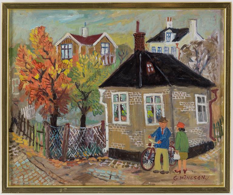 GÖSTA MÅNSSON, olja på duk, signerad.