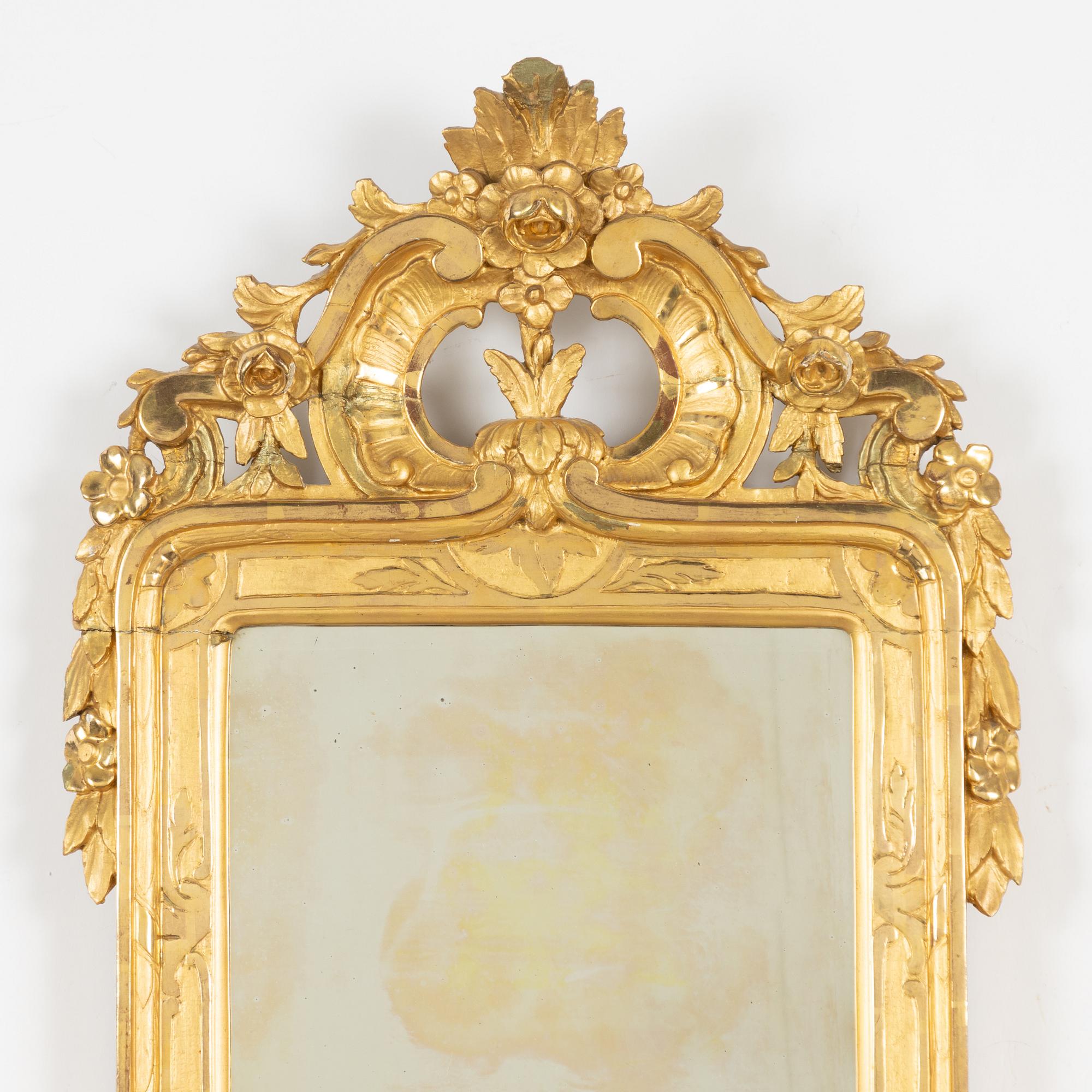 Spegel, av Nils Henrik Hamberg (mästare 1767-76), Rokoko.