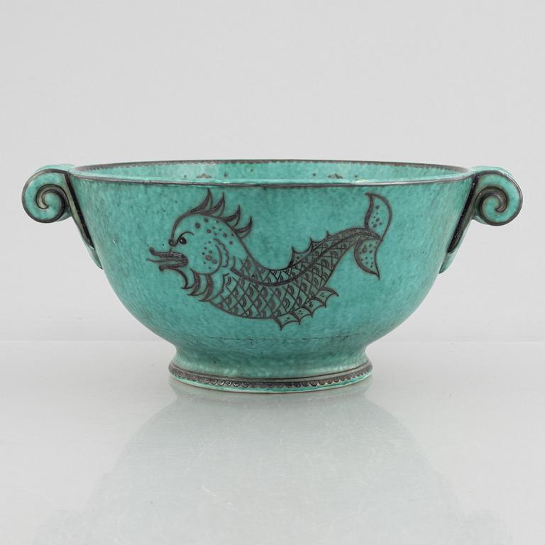 Wilhelm Kåge, an 'Argenta' stoneware bowl, Gustavsberg 1936.