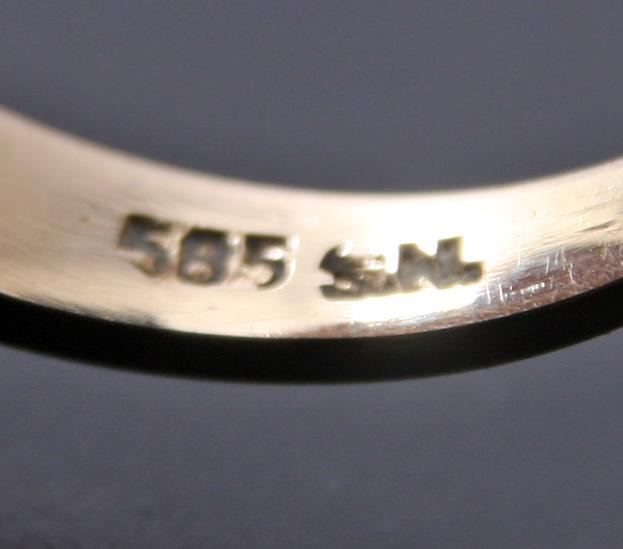 RING, 14K guld.