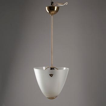 TAKLAMPA, design Lisa Johansson-Pape, Orno, 1900-talets mitt. Totalhöjd 70,5 cm.