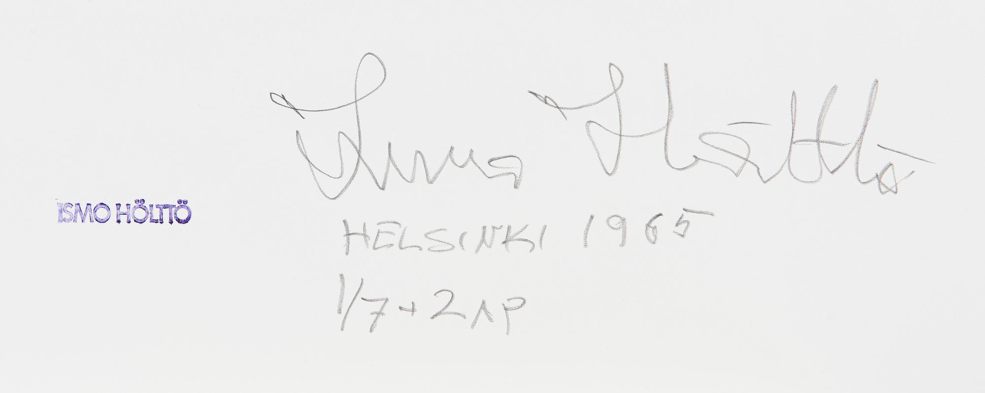 Ismo Hölttö, "Bus Station, Helsinki 1965".