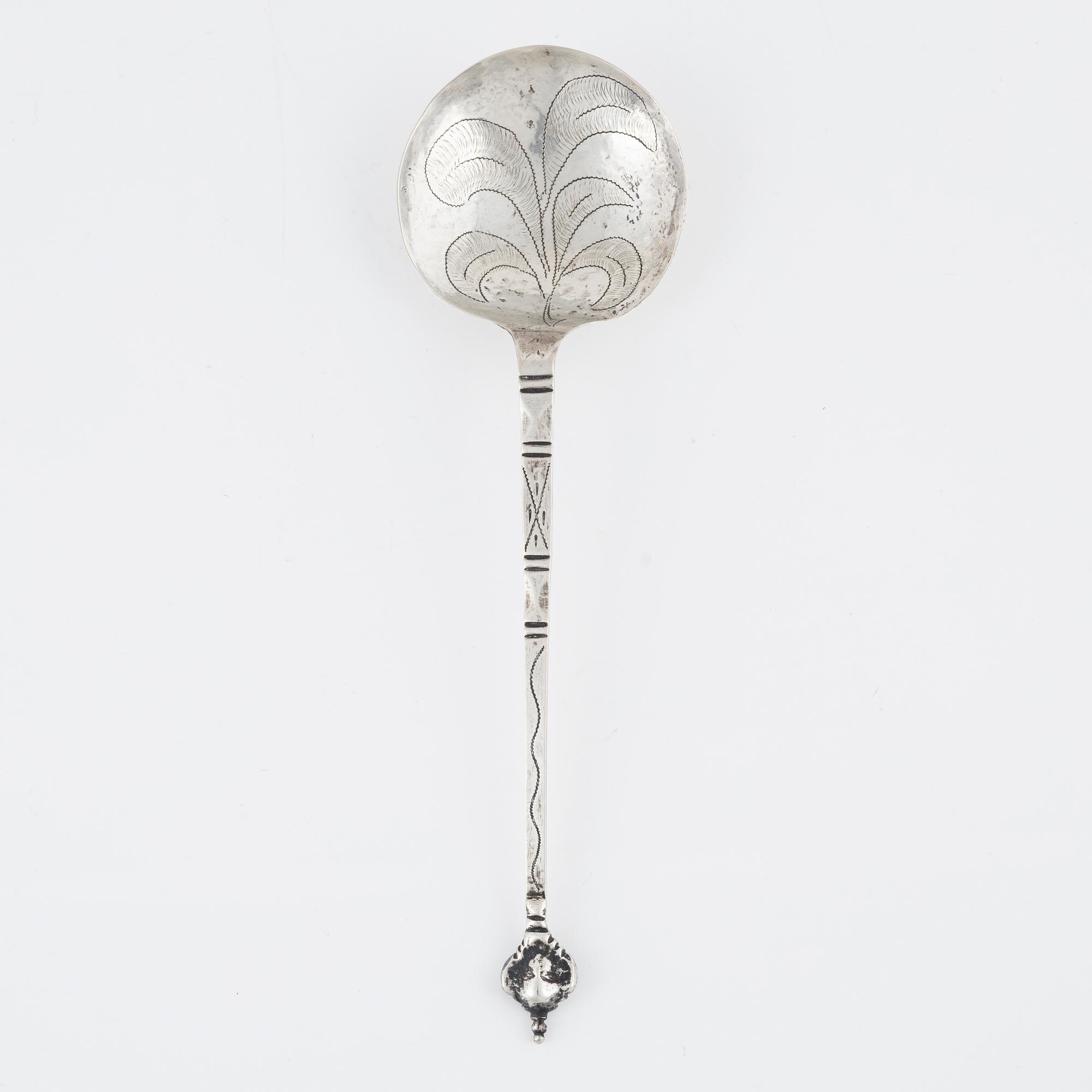 A Swedish Silver Spoon, Hudiksvall, probably 1761.