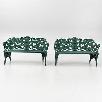 A garden set with table, sofas and chairs, Byarums Bruk, Sweden.
