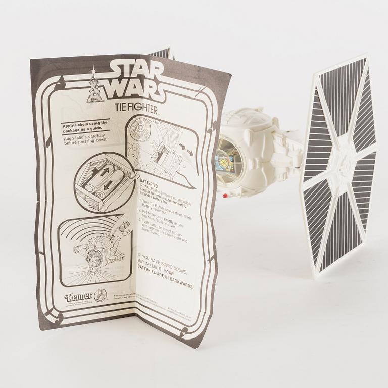 STAR WARS, Tie fighter i kartong, Star Wars, Kenner, 1978.