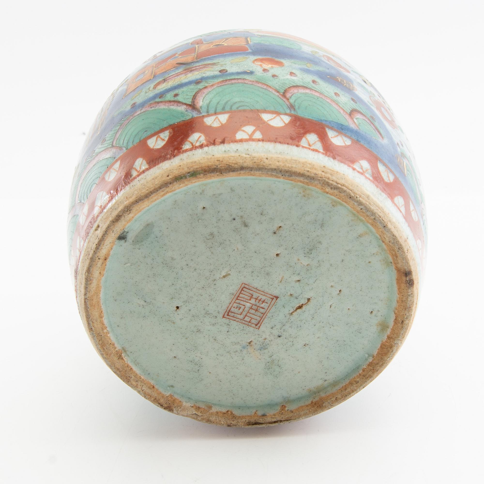 Bojan, porslin, sen Qing, Kina 1800-tal.