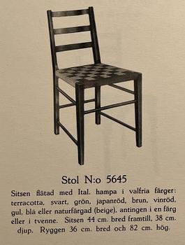 Gemla, a pair of chairs model "5645", Diö, 1930s.
