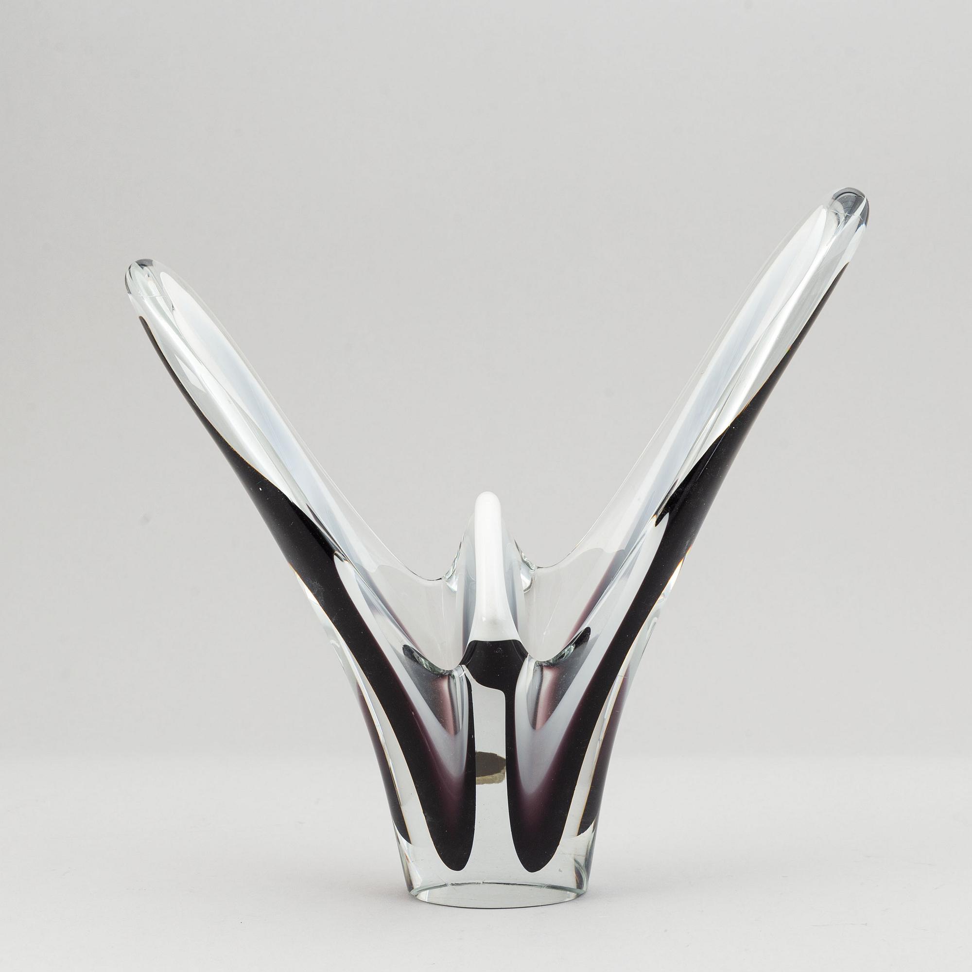 Paul Kedelv, glas, 3 delar, "Coquille", Flygsfors.