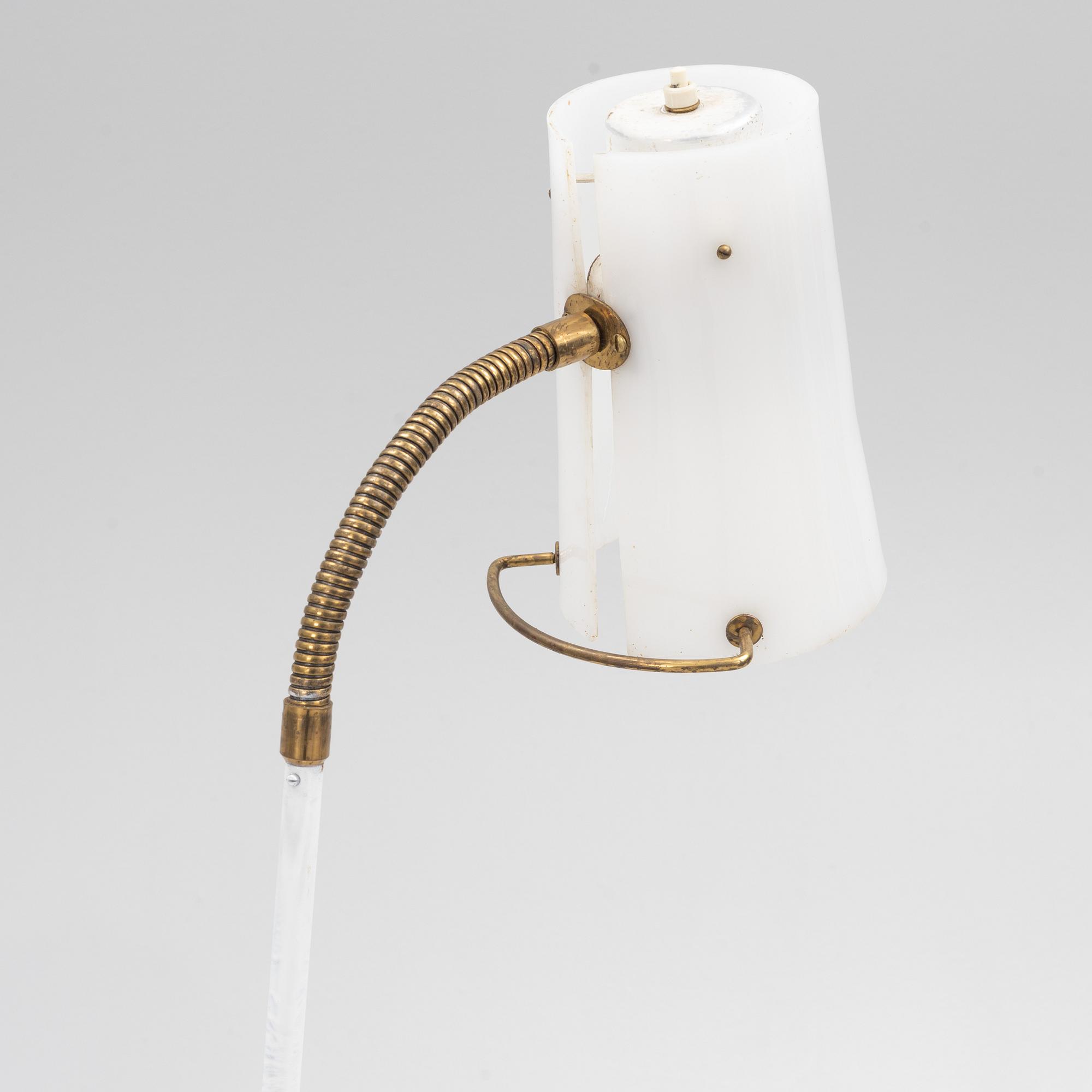 Karlskrona Lampfabrik, golvlampa, modell "2857 OW", 1950-tal.