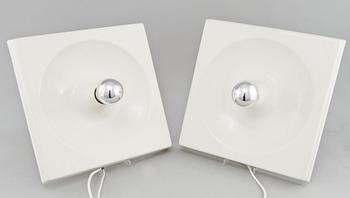 SPEGEL samt LAMPOR, 2 st, Schönbuch, Tyskland, 1900-talets andra hälft.