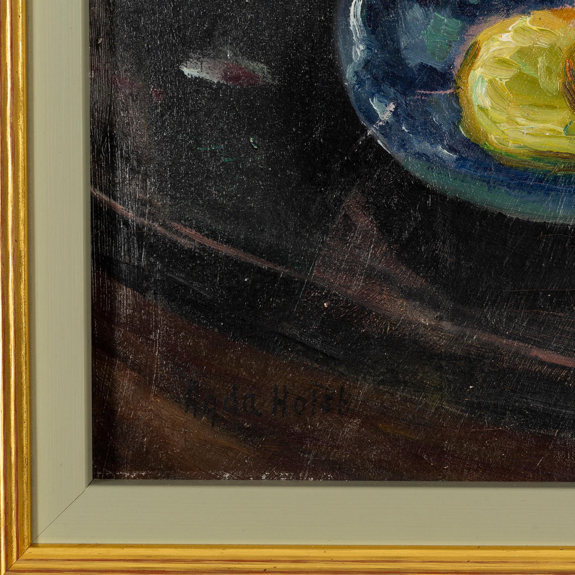 Agda Holst, olja på duk, signerad.