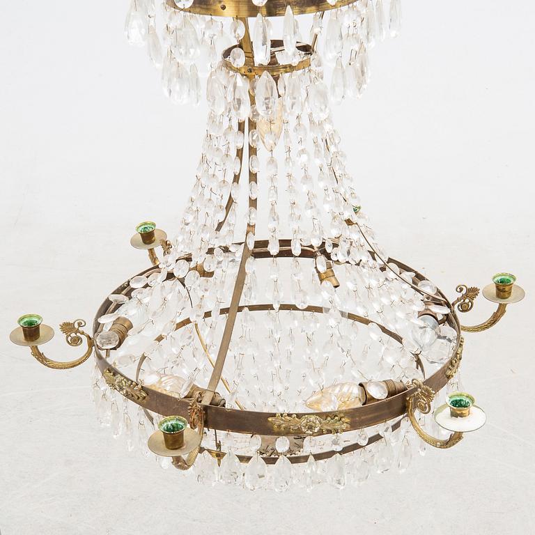 Chandelier, Gustavian style, 20th century.