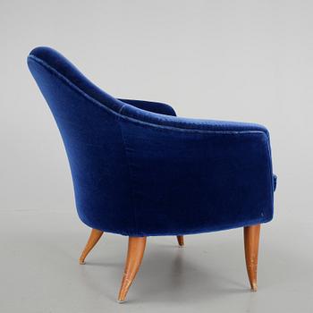 FÅTÖLJ, "Lilla Adam" Kerstin Hörlin Holmquist, NK:s verkstäder, Nyköping, 1900-talets andra hält.