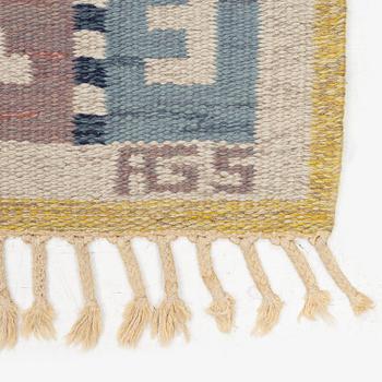 Anna-Greta Sjöqvist, a carpet, flat weave, c. 225 x 151 cm, signed AGS.